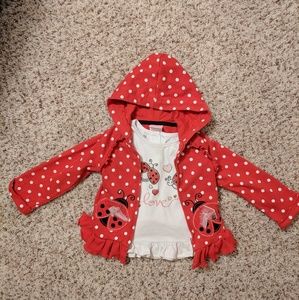 Super cute Ladybug jacket and t-shirt